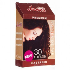 Vopsea de par Henna Premium 30 minute castaniu 60 g - R foto