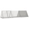 vidaXL Cușcă pentru iepuri, gri, 302,5x80,5x71 cm, oțel galvanizat