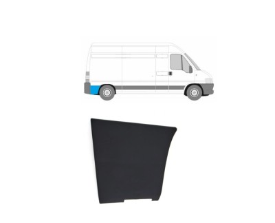 Bandou aripa spate CITROEN JUMPER (244), 01.2002-08.2006; FIAT DUCATO (244), 04.2002-09.2006; PEUGEOT BOXER (244), 04.2002-08.2006, partea dreapta, n foto