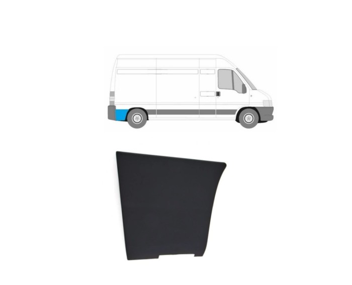Bandou aripa spate CITROEN JUMPER (244), 01.2002-08.2006; FIAT DUCATO (244), 04.2002-09.2006; PEUGEOT BOXER (244), 04.2002-08.2006, partea dreapta, n