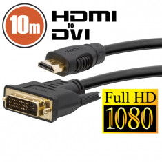 Cablu DVI-D / HDMI • 10 mcu conectoare placate cu aur 20383