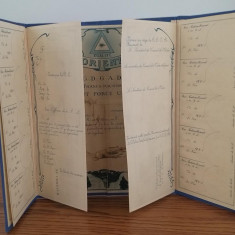 ROMANIA anii 1920 Pasaport masonic rarisim , posibil unicat