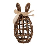 Decoratiune Paste ratan maro 16x16x31 cm