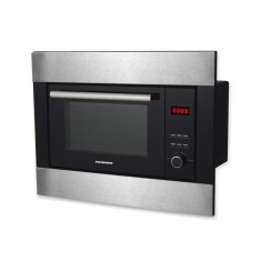 Cuptor cu microunde incorporabil Heinner, 800 W, 23 l, grill, afisaj LED, Negru/Argintiu foto