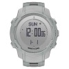Ceas sport digital NORTH EDGE Vertico, fibra de carbon, altimetru, barometru, busola, termometru, pedometru, rezistent la apa 50M, barbati, gri