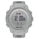 Ceas sport digital NORTH EDGE Vertico, fibra de carbon, altimetru, barometru, busola, termometru, pedometru, rezistent la apa 50M, barbati, gri