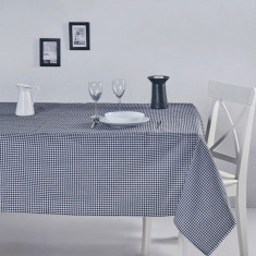 Fata de masa, DC Home, 198DCH1137, Bumbac, 170 x 170 cm, Alb/Negru