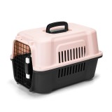 Cumpara ieftin Cusca Transport Animale SCP House, Sofia CONCEPT&reg;, Usa Metal, Calitate Premium, 58x37x37cm, Pink Flamengo