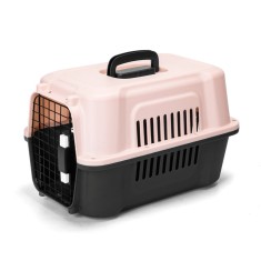 Cusca Transport Animale SCP House, Sofia CONCEPT&reg;, Usa Metal, Calitate Premium, 58x37x37cm, Pink Flamengo