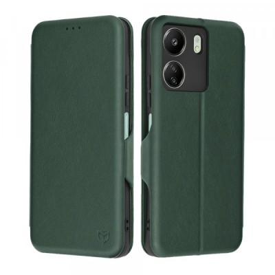 Husa pentru Xiaomi Poco C65 / Redmi 13C, Techsuit, Safe Wallet Plus, Verde foto