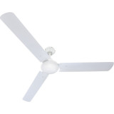 Ventilator de tavan, 3 trepte viteza, 3 palete metal, diametru 142 cm, alb, Globo