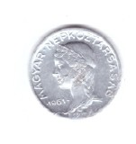 Moneda Ungaria 5 filler/filleri 1961, stare buna, curata, Europa, Aluminiu