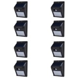 Pachet 8 Lampi cu LED incarcare solara si senzor de miscare 30 LEDURI