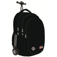 Ghiozdan Troler ST.Right, colectia Black, TB01, roti silicon, 44x32x25 cm