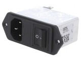 Conector Alimentare AC Soclu Tată C14 2A 250VAC