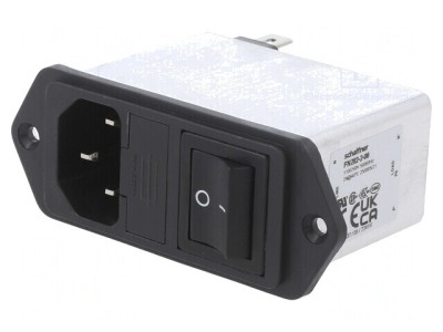 Conector Alimentare AC Soclu Tată C14 2A 250VAC foto