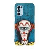 Husa compatibila cu Oppo A72 model Bernard buffet clown, Silicon, TPU, Viceversa, Transparent, Carcasa
