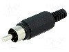 Conector RCA, tata, LUMBERG - XSTO 1 SCHWARZ