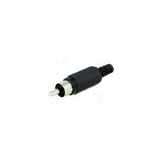 Conector RCA, tata, LUMBERG - XSTO 1 SCHWARZ