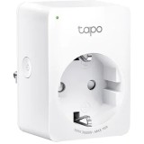 Priza inteligenta Schuko x 1, 10 A, programare prin smartphone, Bluetooth, WiFi, alb, Tapo P100(1-pack), TP-Link