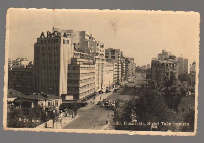 CPIB 20917 CARTE POSTALA - BUCURESTI B-DUL TAKE IONESCU, DATATA: 1940 foto