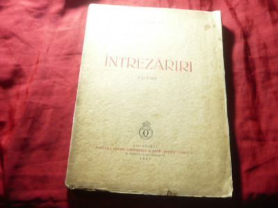 V.Voiculescu - Intrezariri - Poeme ,Ed. 1940 Ed.Fundatia pt.Literatura R.Carol foto