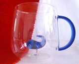 CANA STICLA BOROSILICATA AMATI LIFESTYLE OCEANO DECOR BALENA CANA APA / CEAI