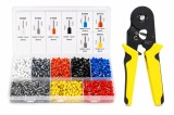 Cumpara ieftin Set cleste sertizare 0.25-10 mm &sup2; cu trusa 1800 pini terminali izolati, 8 dimensiuni, ferule electrice multicolore pentru cabluri