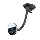 Suport auto telefon magnetic cu incarcare wireless Qi 15W MagSafe AMiO My Mag, montaj pe parbriz sau bord, brat reglabil 360, USB-C