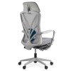 SCAUN DE BIROU ERGONOMIC CU SPATAR RABATABIL SI SUPORT PICIOARE SYYT 9512 GRI