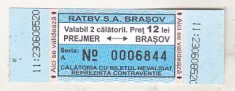bnk div Bilet autobuz - RATBV Brasov - 12 lei Prejmer - Brasov foto