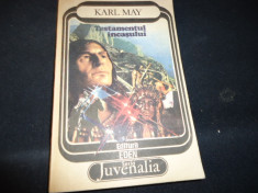 TESTAMENTUL INCASULUI-KARL MAY-TRAD. EUGEN FRUNZA-378 PG- foto