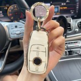 Husa Protectie Cheie Auto Mercedes Benz Alba, Premium, W213 E200 E300 S Class AMG GLS GLA GLK EQS EQC GLB W177