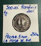 Proba monetara 500 lei 2001 Tezaurul de la Pietroasa varianta