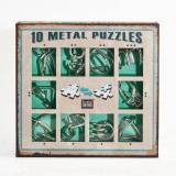 10 Metal Puzzles Set Green, LUDICUS GAMES SRL