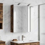 vidaXL Dulap cu oglindă pentru baie Stejar fumuriu 60 x 14,5 x 70 cm 889067