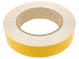 Bandă de marcare albă autoadezivă PVC 50mm x 50m FATH