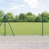 Cumpara ieftin Stalp de gard cu baza de beton 52 buc. Verde 130 cm