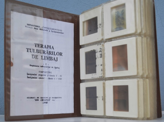 lot 60 diapozitive RSR - terapia tulburarilor de limbaj - 1996