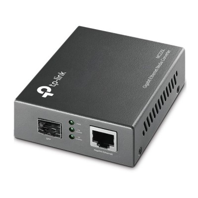 TP-Link MC220L convertoare media pentru rețea 1000 Mbit/s Multimodală, Monomodală Negru foto