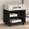VidaXL Suport pentru imprimantă cu roți, negru, 41x32x34,5 cm 840612
