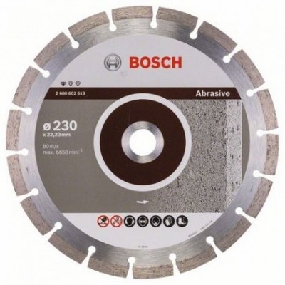 Bosch Professional disc diamantat 230x22.23x2.3x10 mm pentru materiale abrazive foto