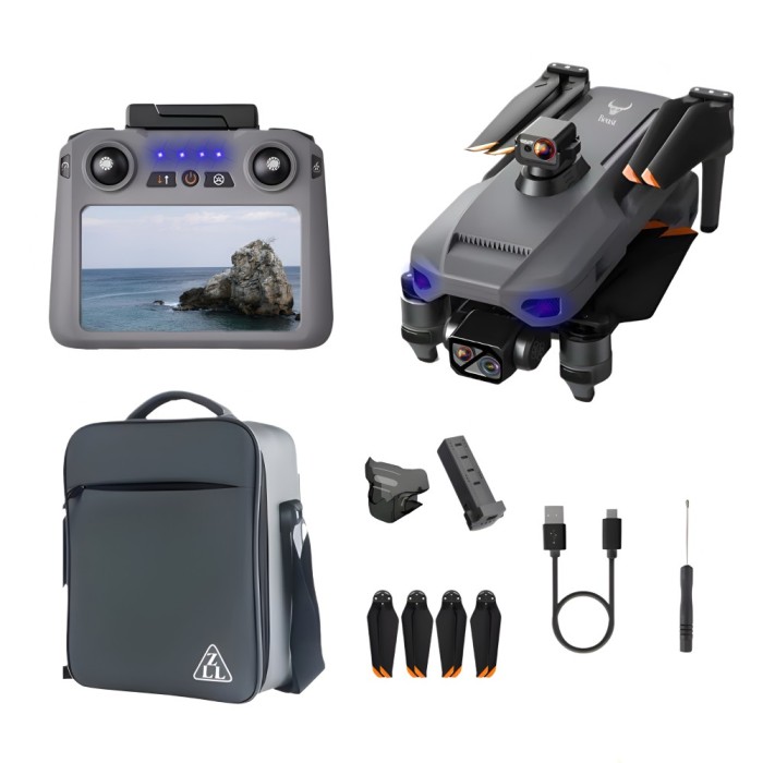HexaCraft Aerovex &ndash; Drona profesionala cu camera 360 pe gimbal 3 axe, 45min zbor, ecran 5.5 inch, GPS si raza 10km