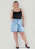 Blugi dama basic marime mare Nina Carter albastru deschis P618-6 M7