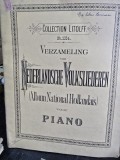 Verzameling von Nederlandsche Volksliederen voor piano partitura
