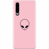 Husa silicon pentru Huawei P30, Pink Alien