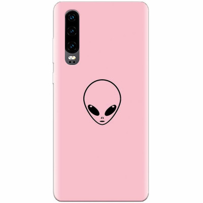 Husa silicon pentru Huawei P30, Pink Alien foto