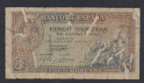 A5388 Spain Spania 5 pesetas 1940