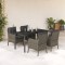 vidaXL Set mobilier de grădină cu perne, 5 piese, gri, poliratan 3211958