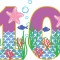 Sticker decorativ, Cifra Zece , Multicolor, 85 cm, 4866ST